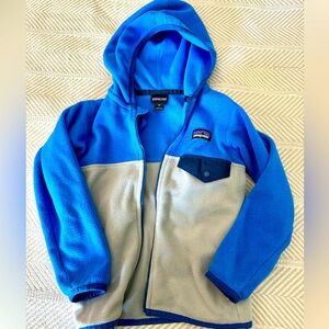 Patagonia 3T grey and blue fleece toddler jacket